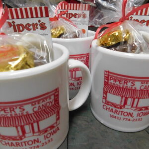 Mug filled with Piper's Homemade Candies