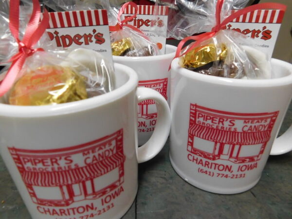 Mug filled with Piper's Homemade Candies